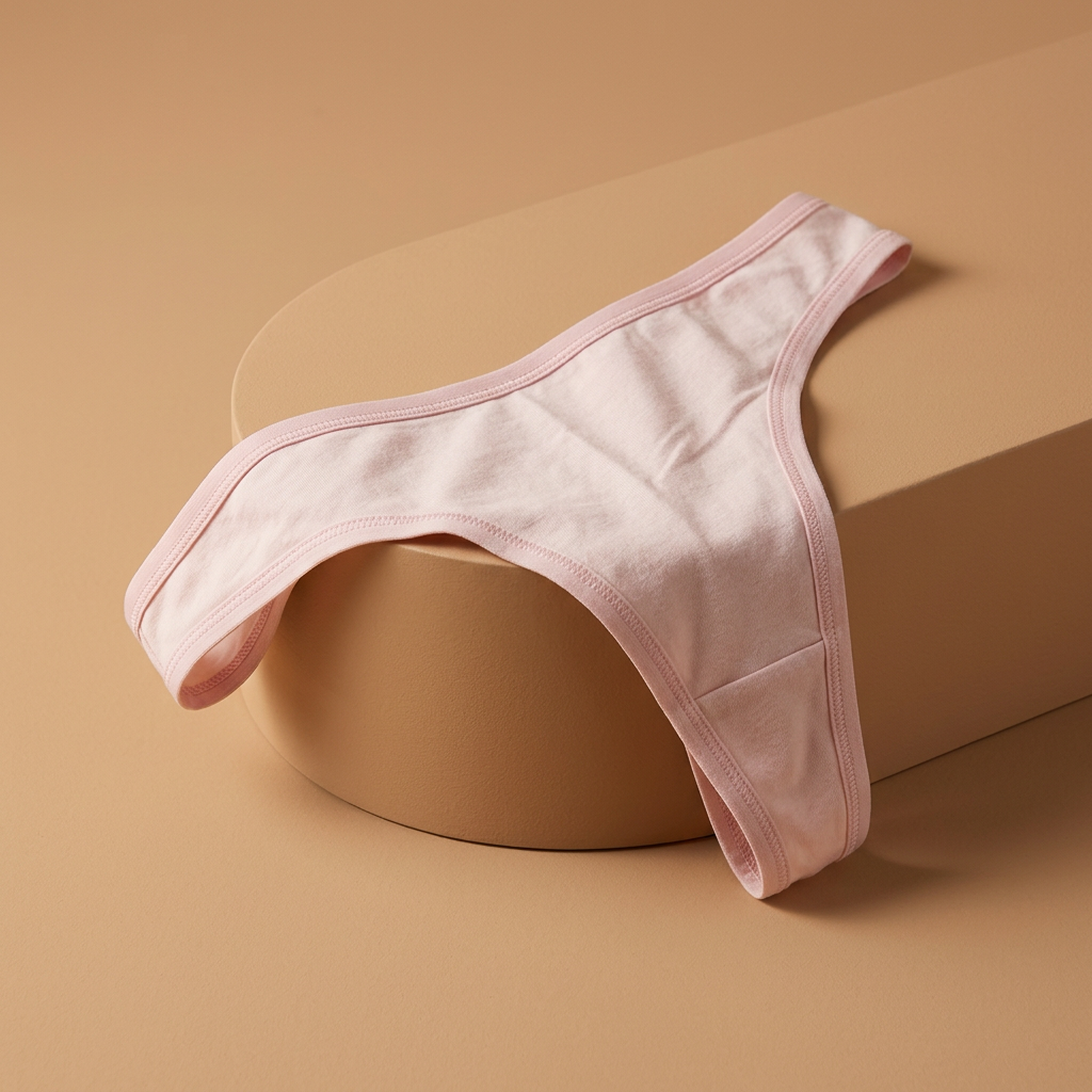 Organic Cotton Thong - Jet Black