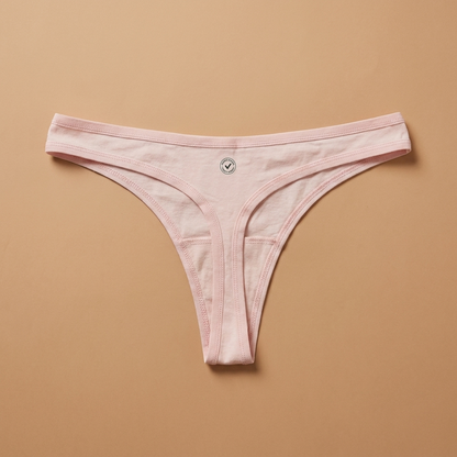 Organic Cotton Thong - Jet Black