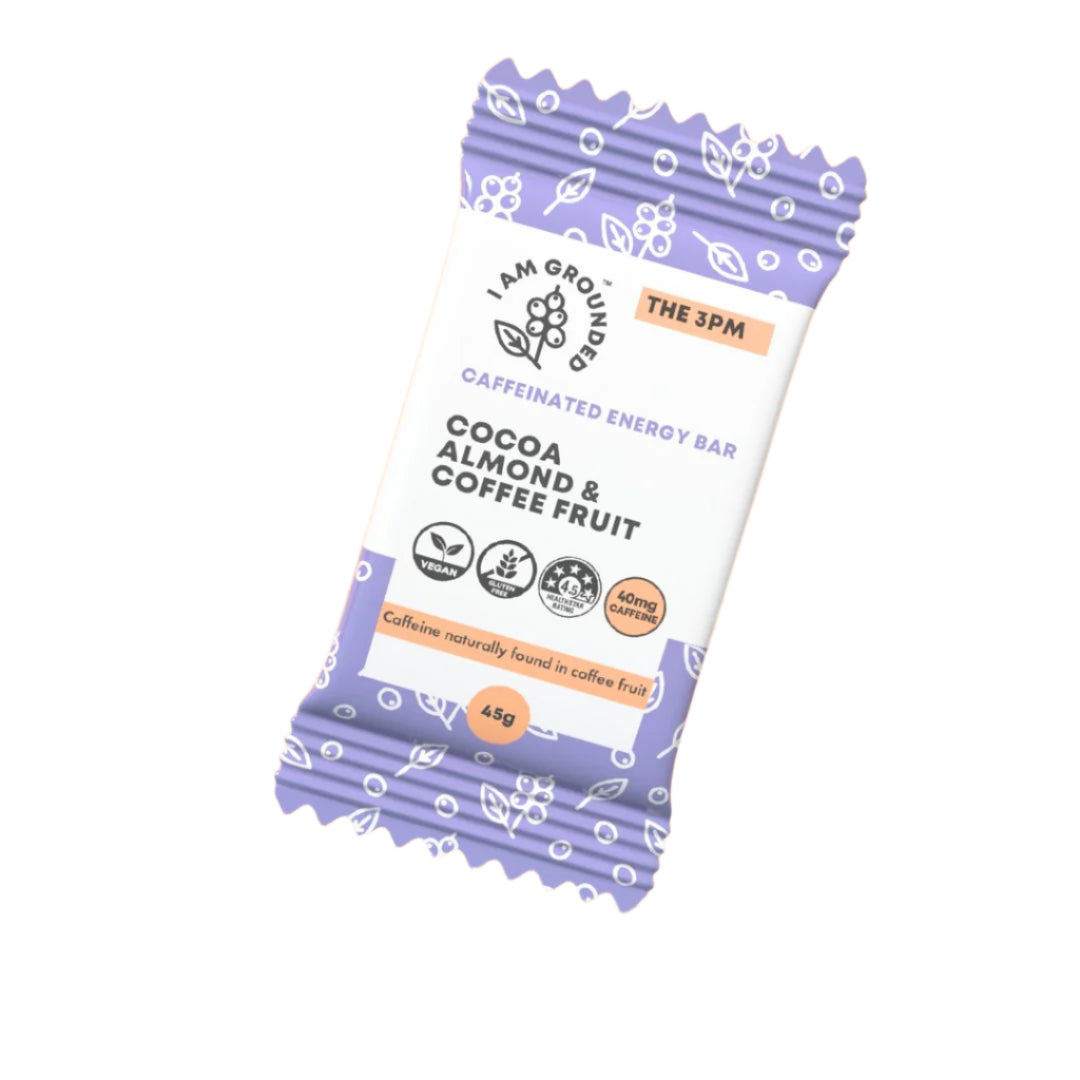 I Am Grounded THE 3PM - Cocoa, Almond & Coffee Fruit Box (V) (GF) - 6 Boxes x 10 Pack by Farm2Me