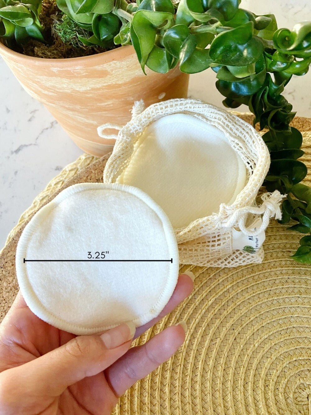 Reusable Hemp Cotton Rounds