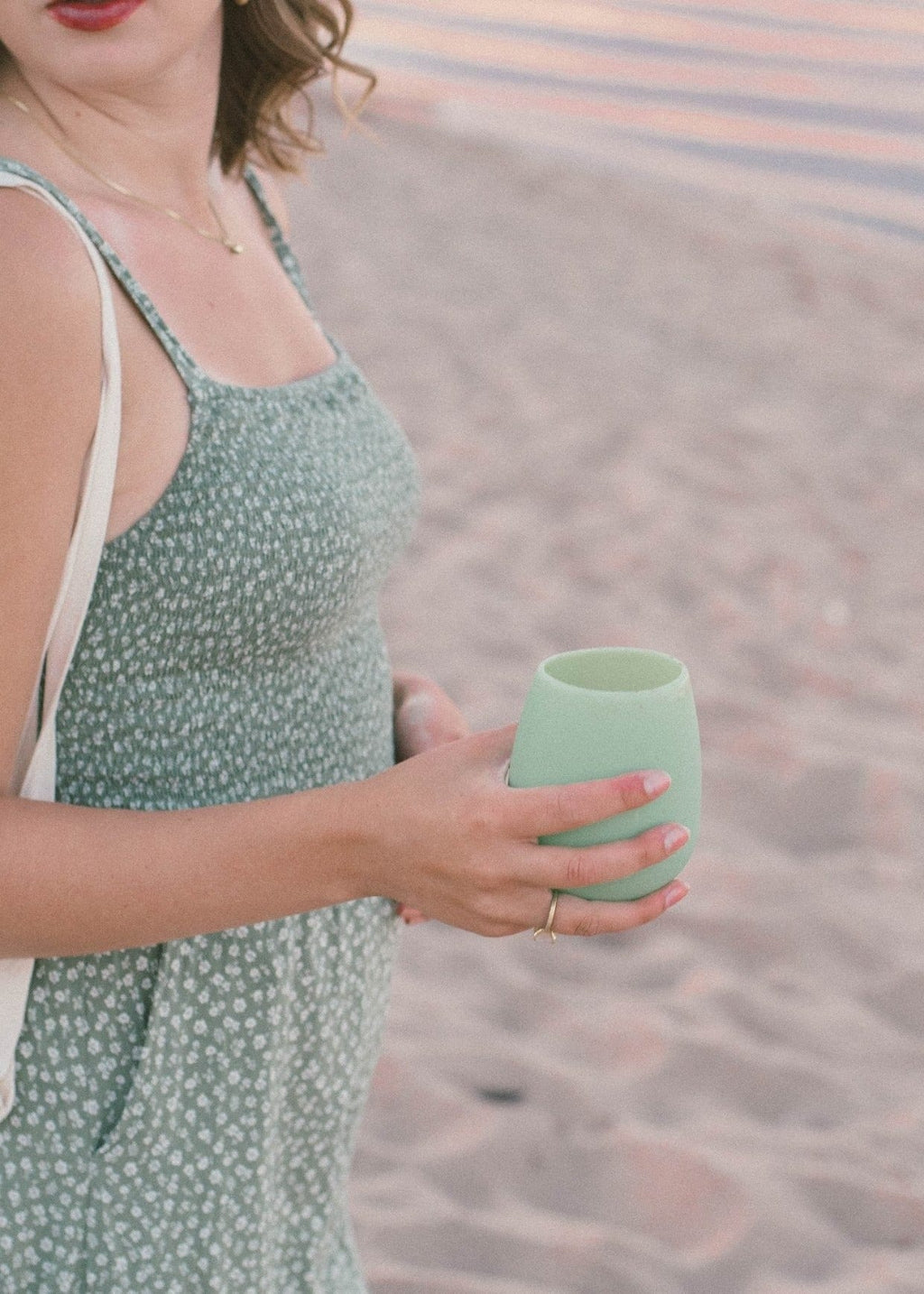 Portable Silicone Travel Wine Glasses + Travel Bag