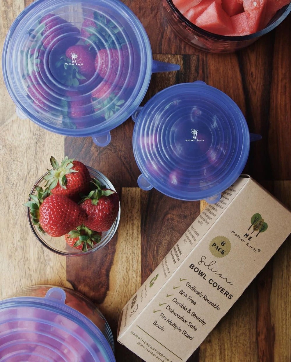 Silicone Food and Bowl Covers- 6 Pack