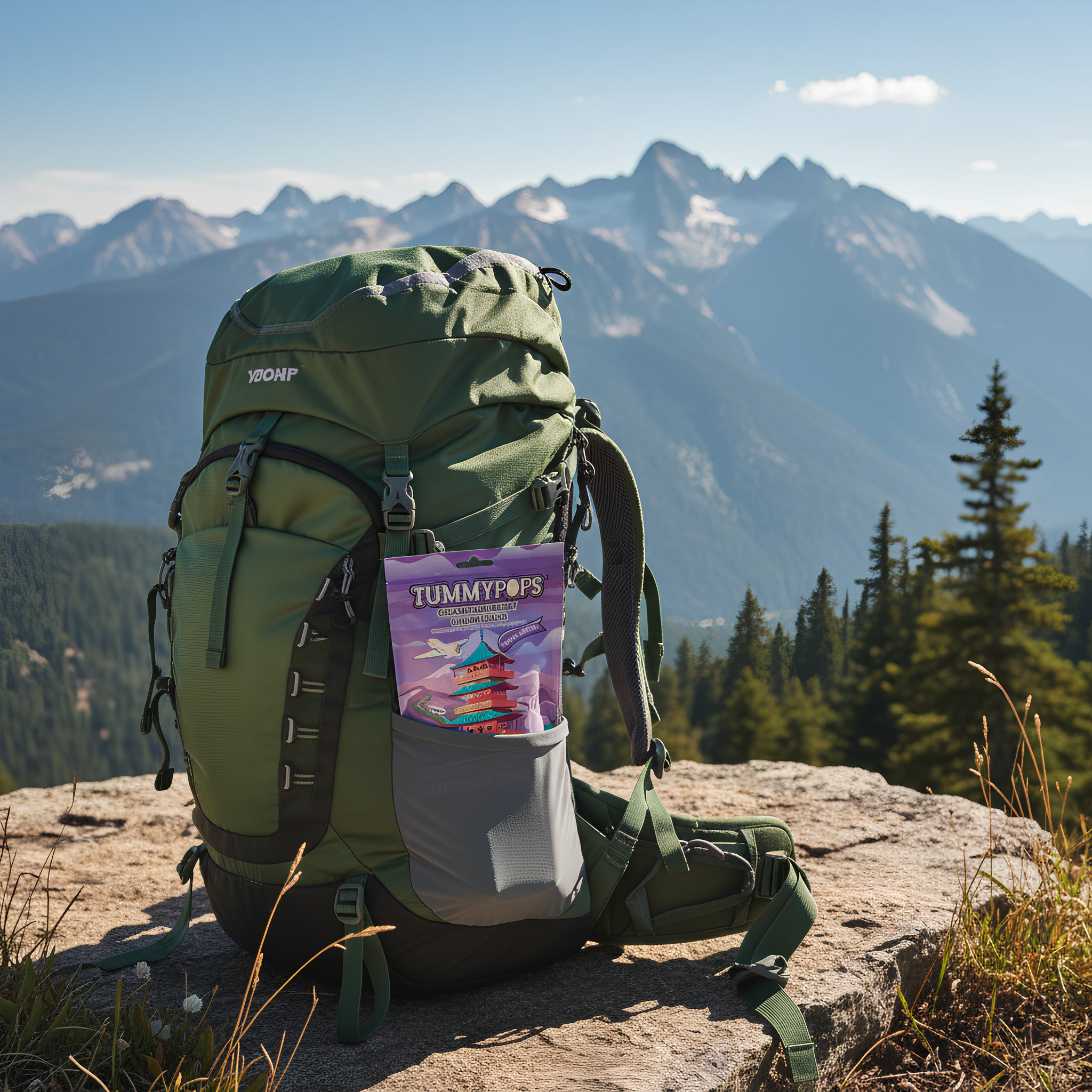 Travel Edition Blackberry Ginger Tummypops, 7 ct