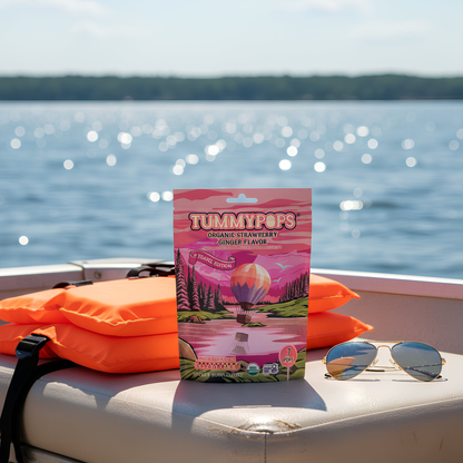 Travel Edition Strawberry Ginger Tummypops, 7 ct