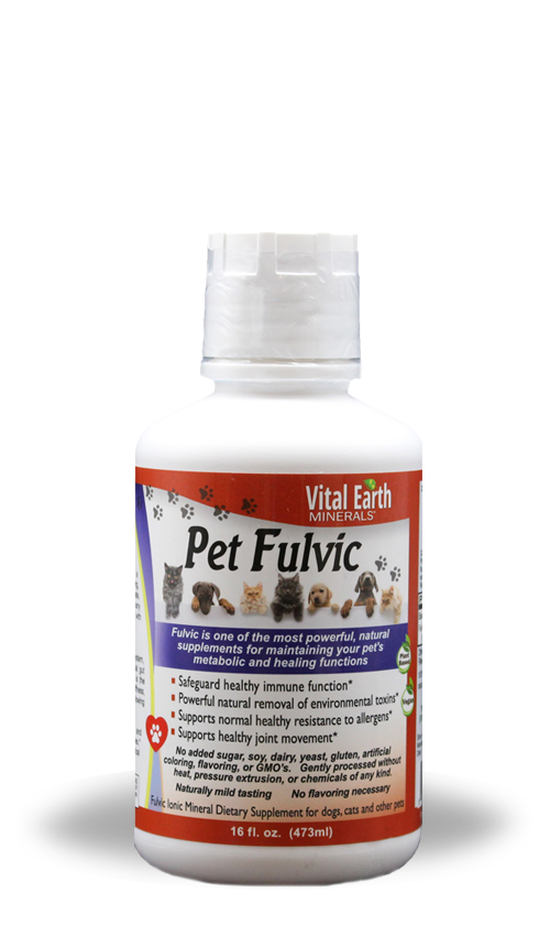 Fulvic Minerals Liquid for Animals, 16 Oz.