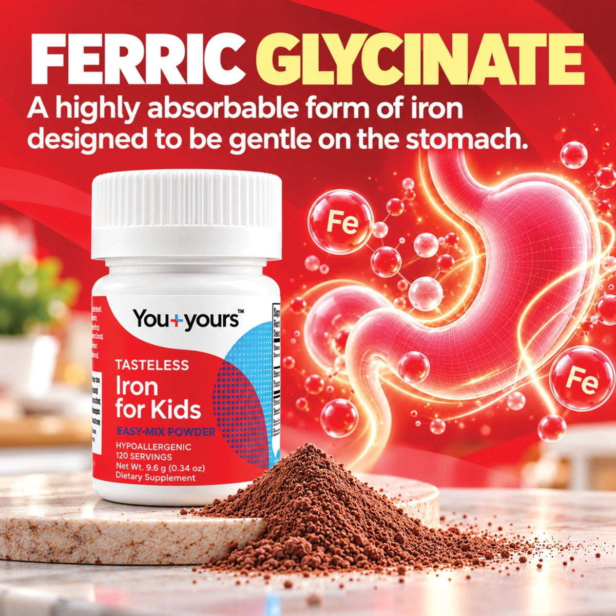 Tasteless Iron Powder for Kids