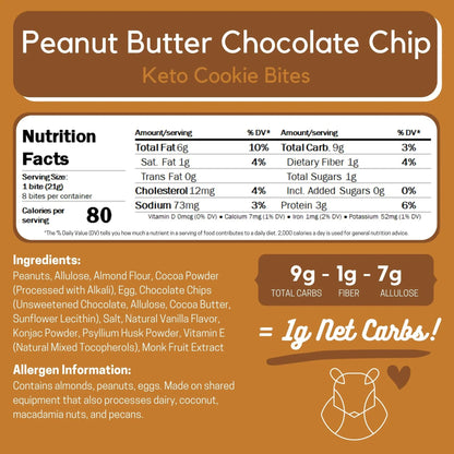 Keto Cookie Bites by ChipMonk Baking