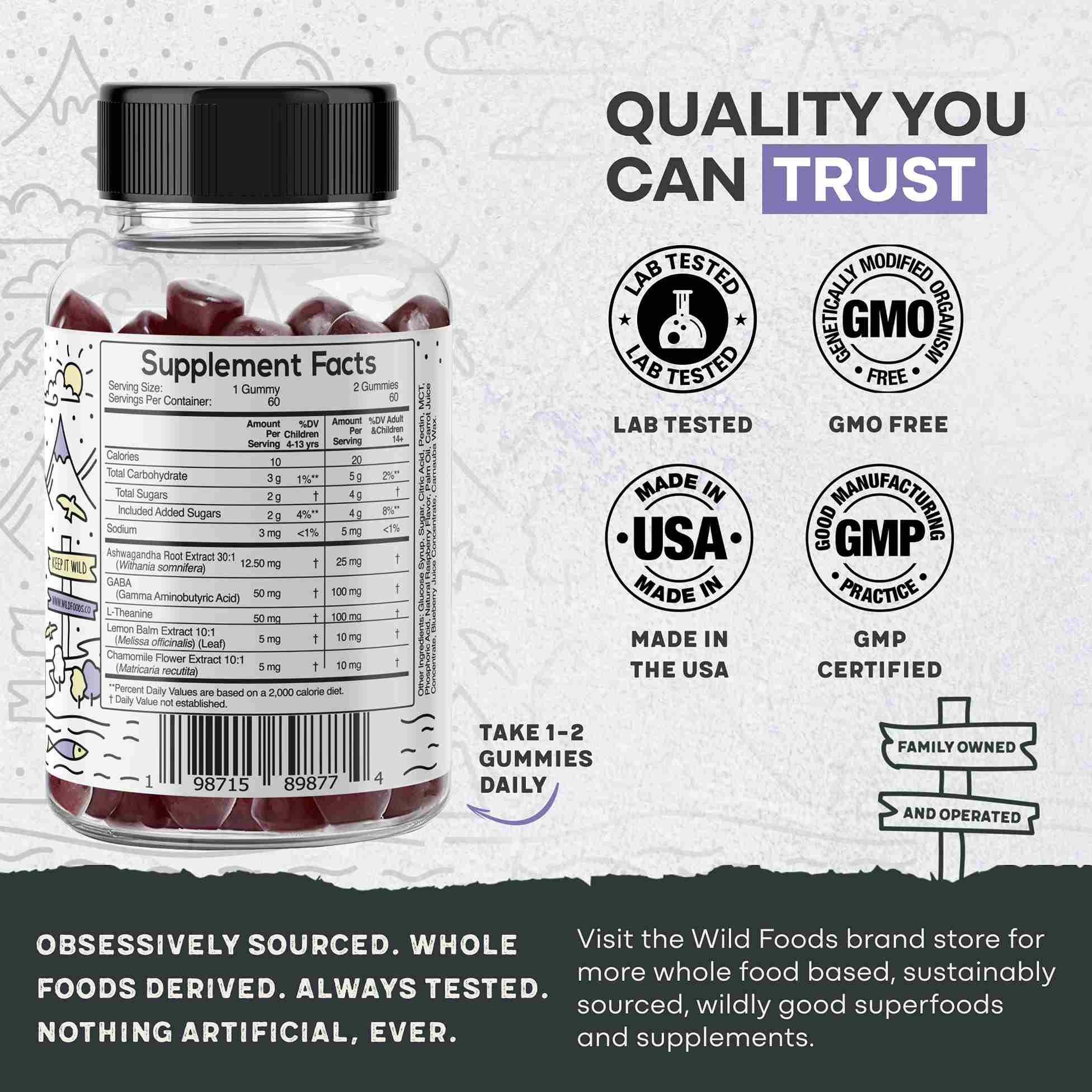 Wholesale of 60 - Wild Kids Calm Gummies