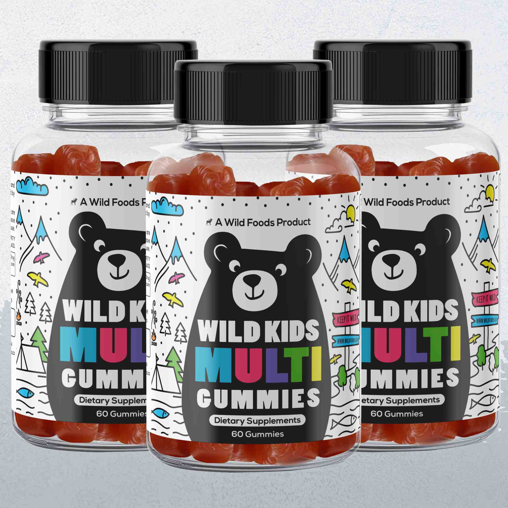 Wild Kids Multivitamin Gummies – formulated to support focus and a positive mood in growing kids.