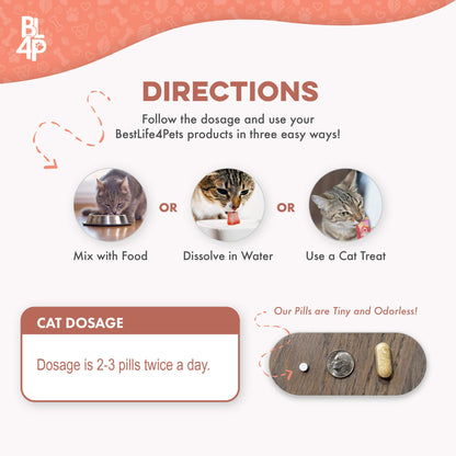 Mange Treatment for Cats - Treats Feline Sarcoptic & Demodectic Mange, Scabies & Ear Mites by BestLife4Pets