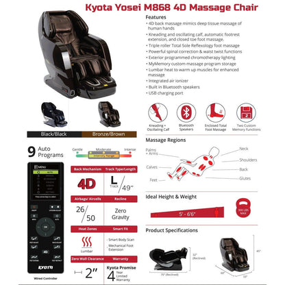 Kyota Yosei M868 Massage Chair by Best Body Massage Chair