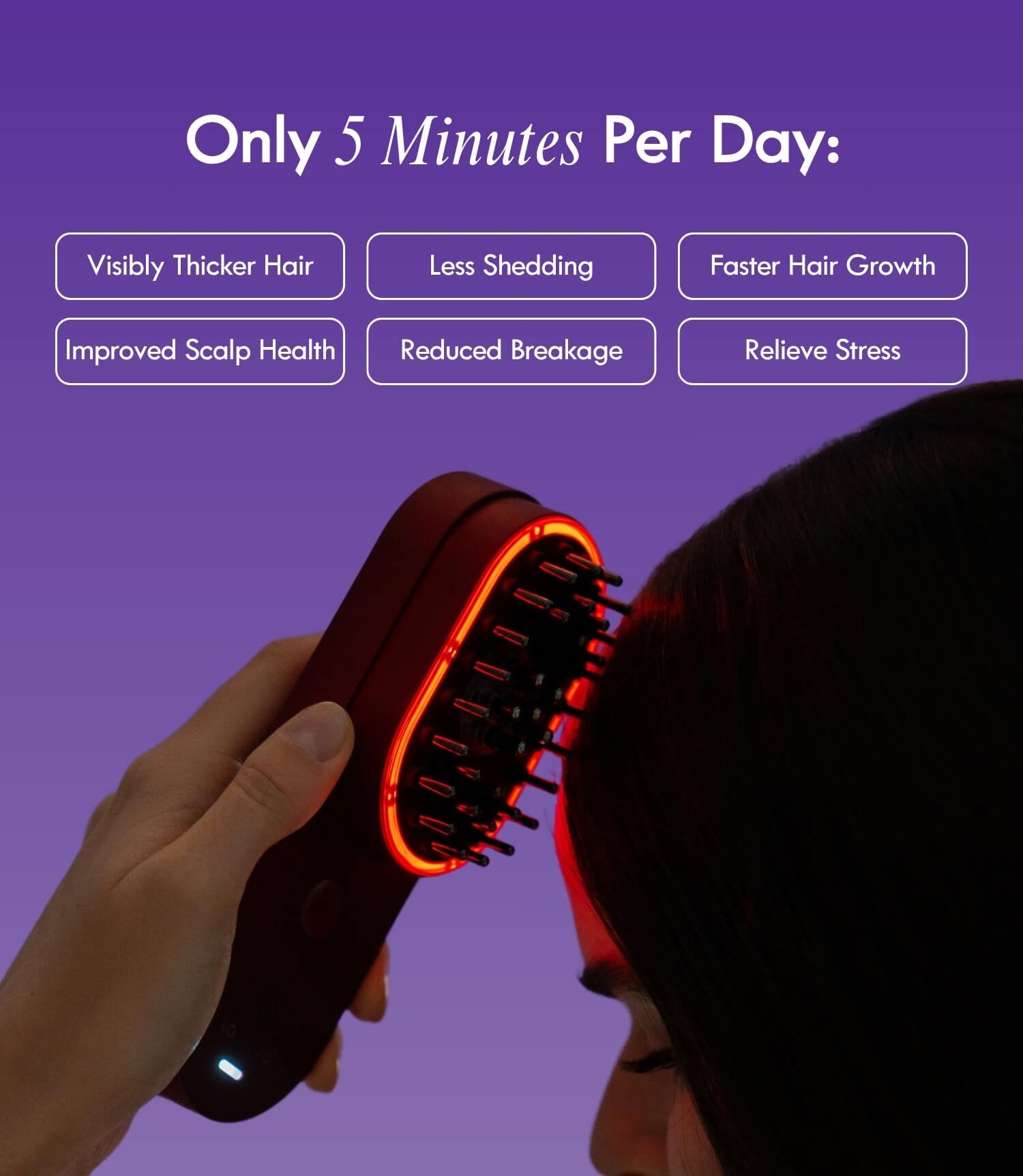 Laduora DUO 4-in-1 Red Light Therapy Hair & Scalp Care Device