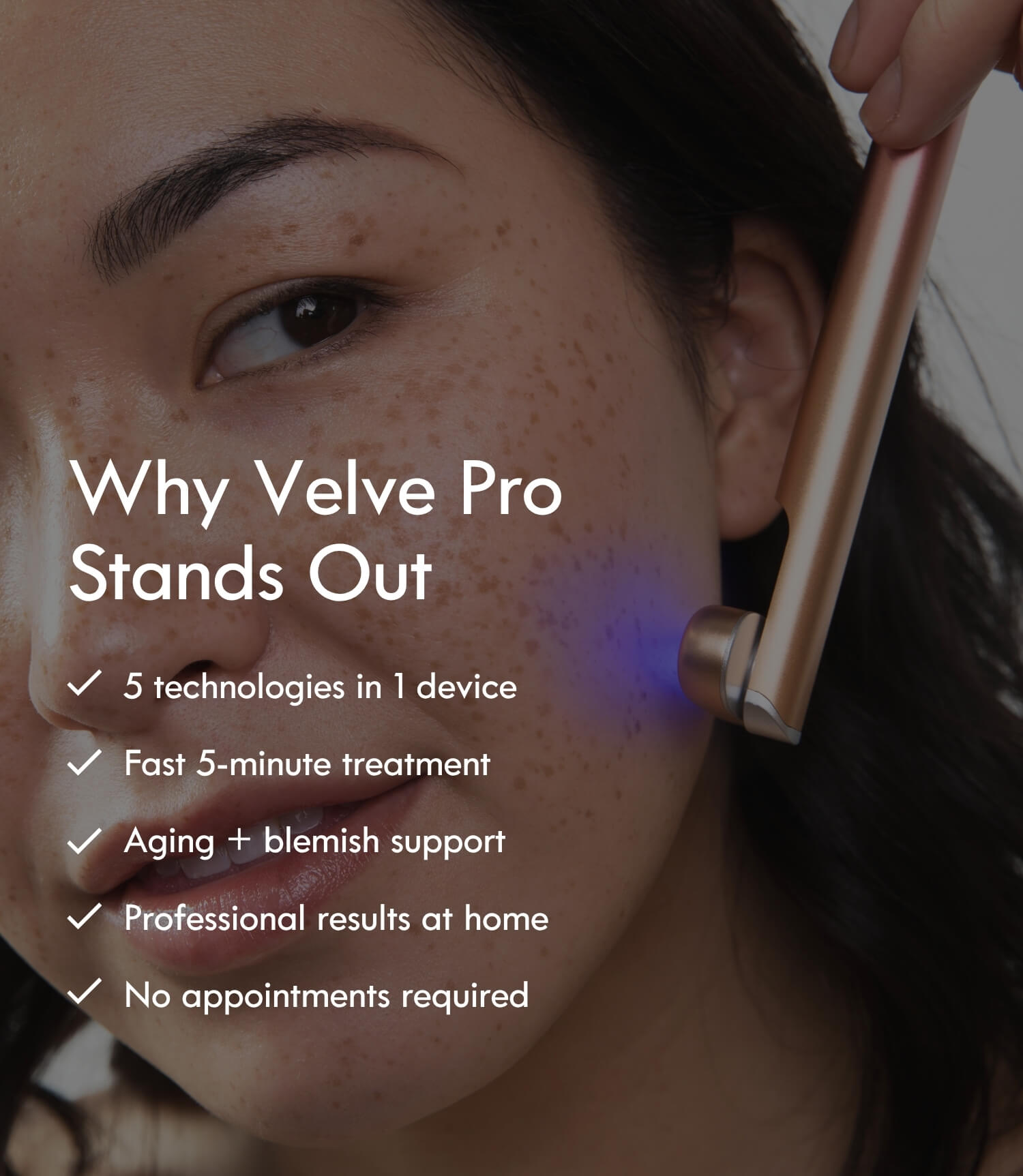Velve Pro 5-in-1 Skincare Wand