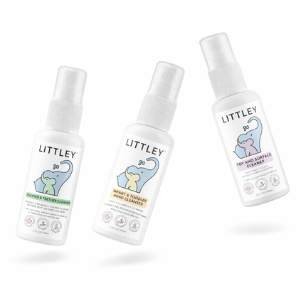 Littley "INTRODUCTORY $20.99 SAMPLE PACK" Pacifier Cleaner + Hand Cleanser + Toy Cleaner  - 3 Pack of 2oz (6oz)