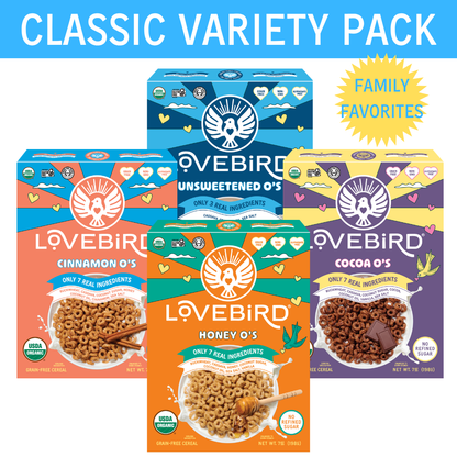 Lovebird Cereal Sampler Pack