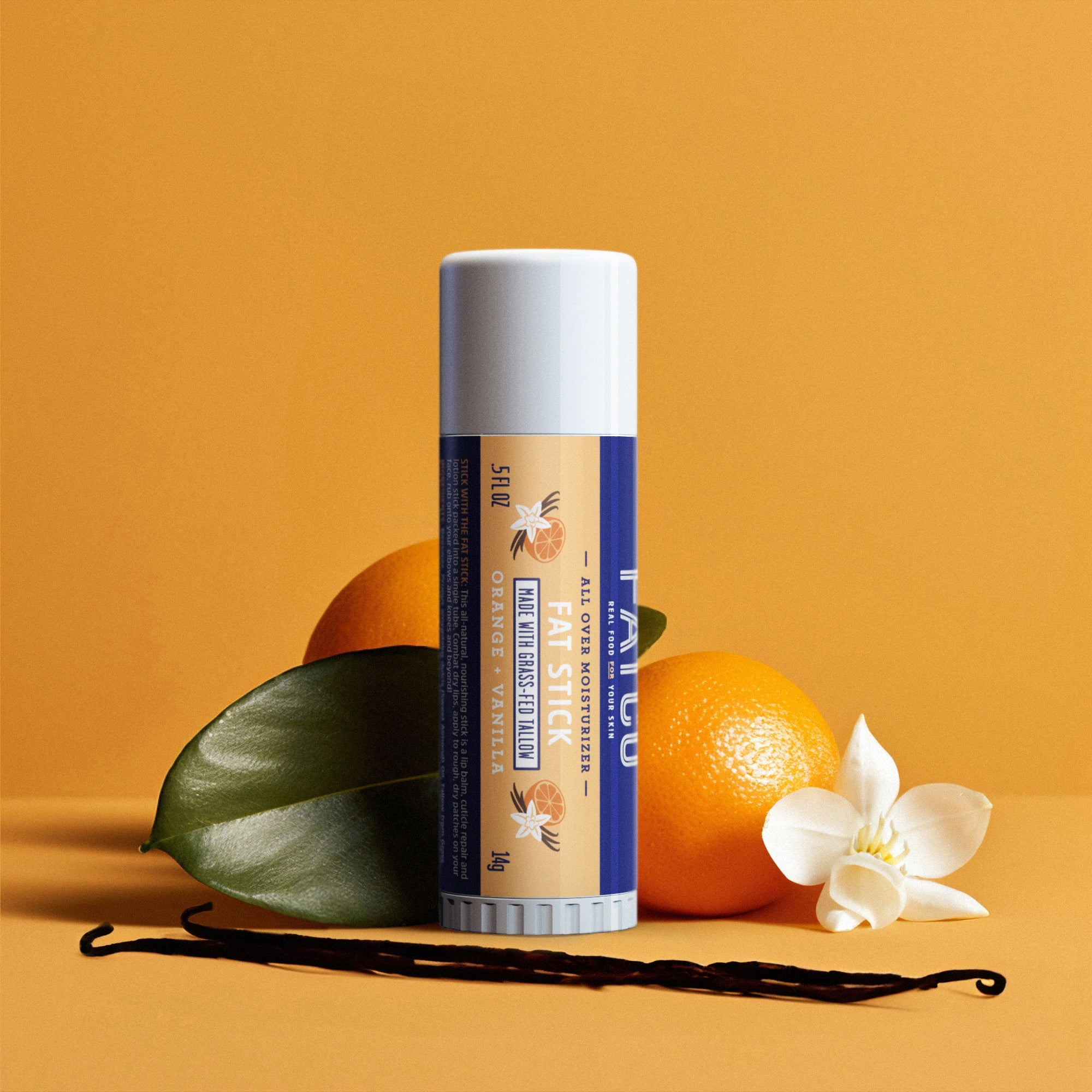 Fat Stick, Orange + Vanilla, 0.5 Oz by FATCO Skincare Products