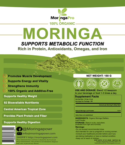 Moringa Leaf Powder – Organic