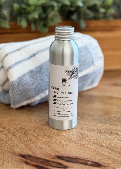 Cooling Muscle Gel with Essential Oils - 4 oz