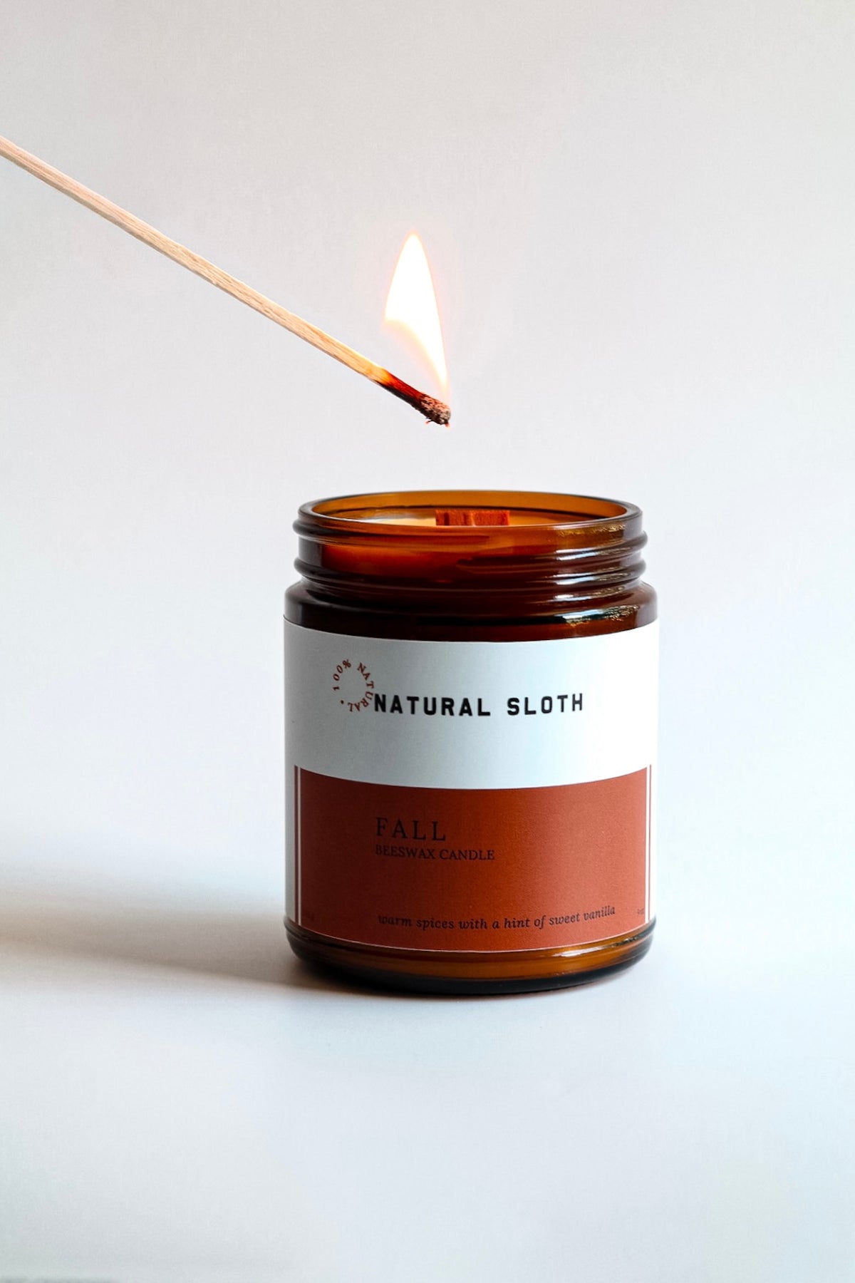 Fall Beeswax Candle