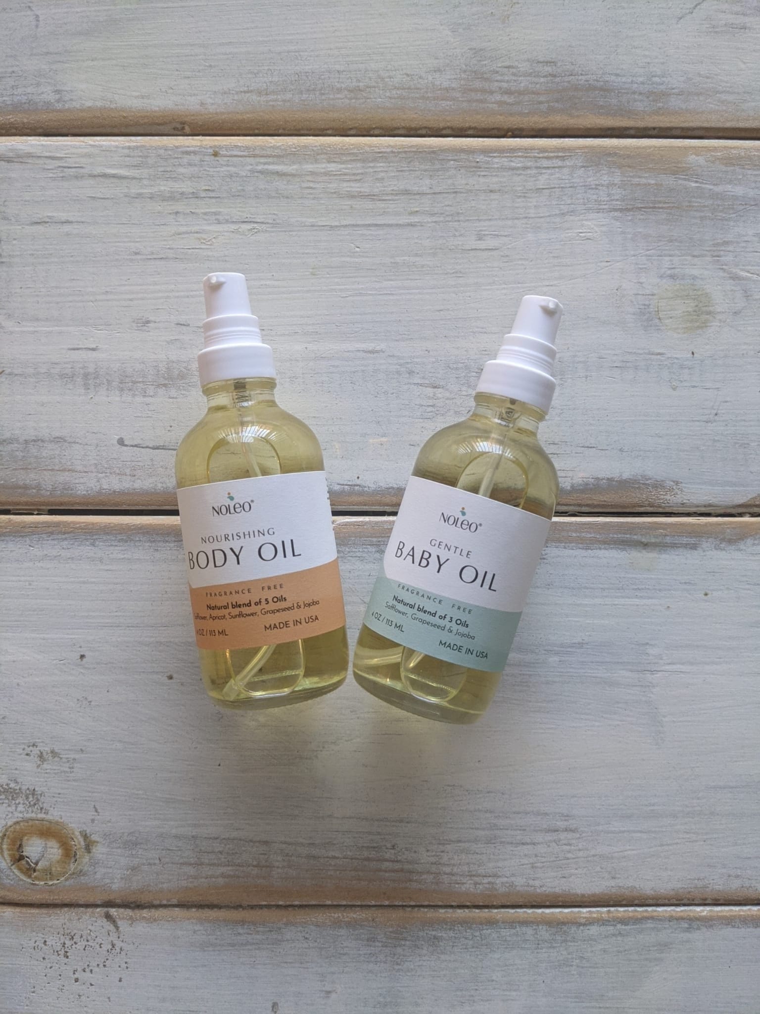 NOLEO BODY + BABY OILS (4oz + 4oz) by NOLEO