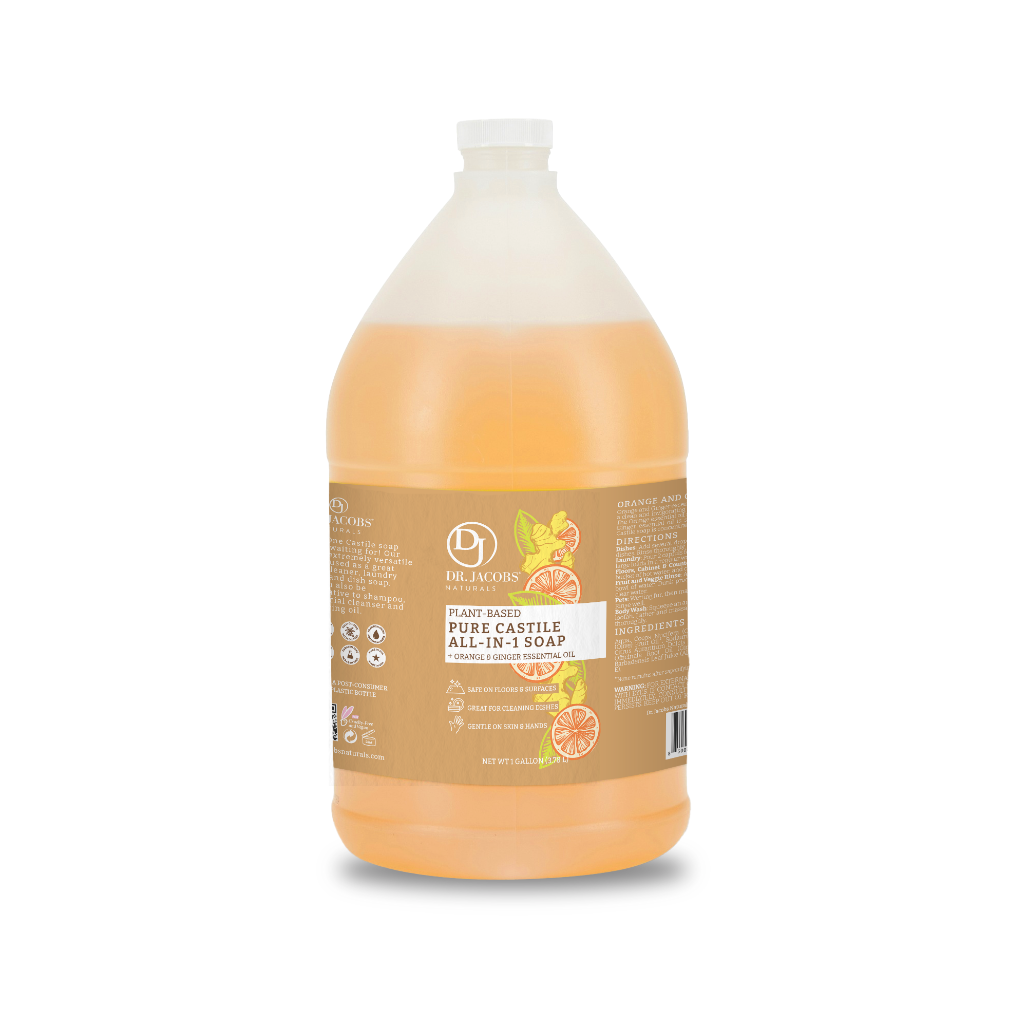 Orange & Ginger All in 1 Castile Soap by Dr. Jacobs Naturals