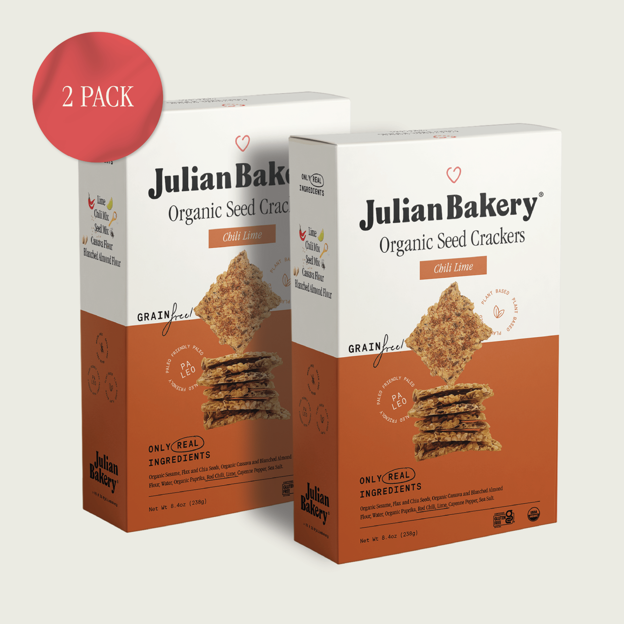 Organic Seed Crackers - Chili Lime 8.4oz