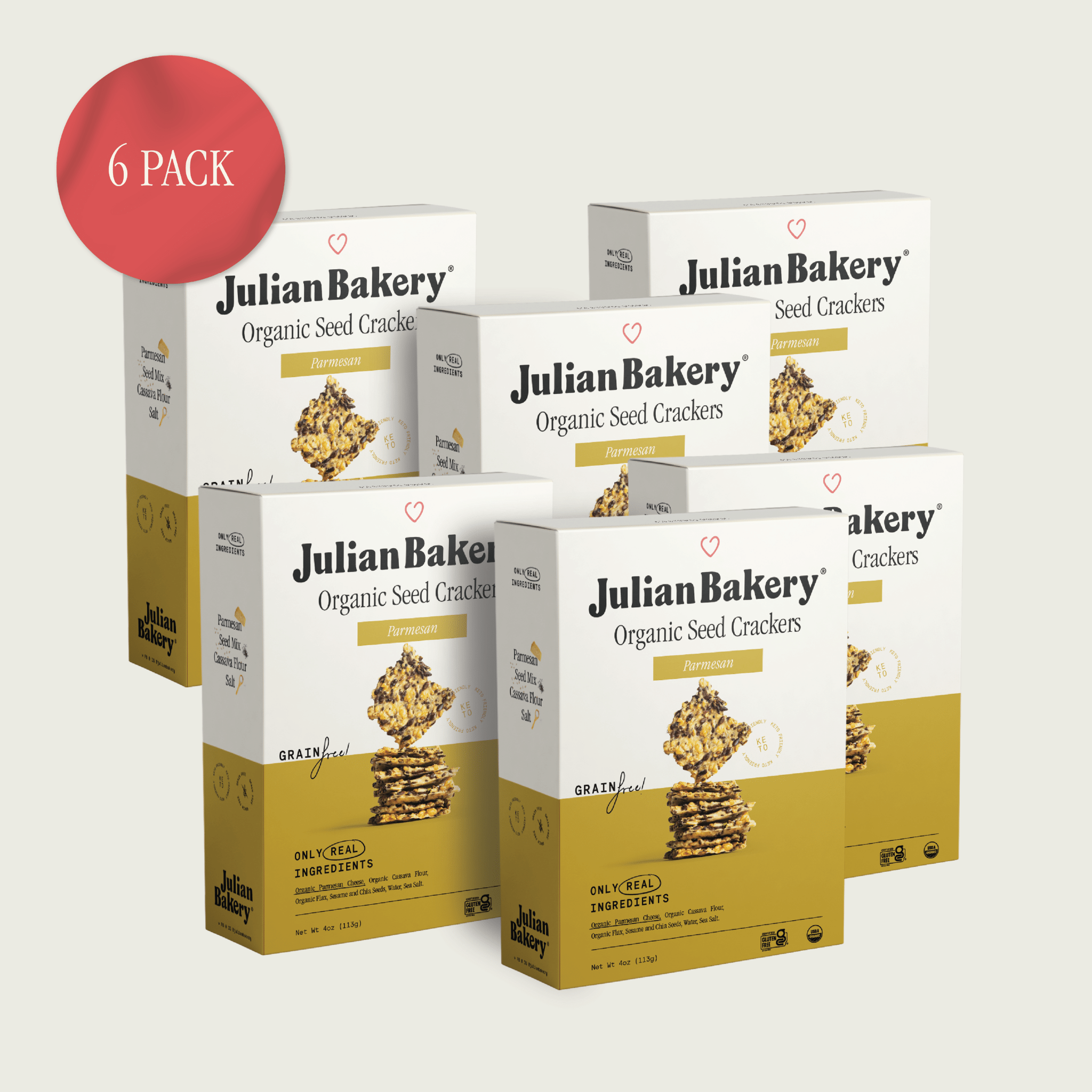 Organic Seed Crackers - Parmesan 4oz