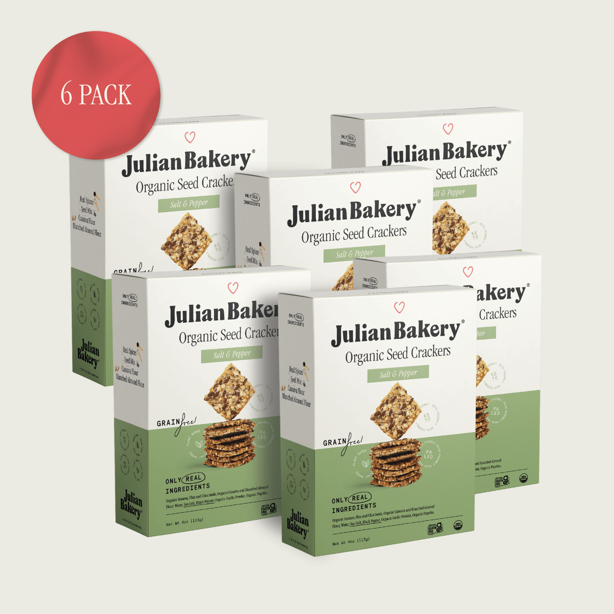 Organic Seed Crackers - Salt & Pepper 4oz