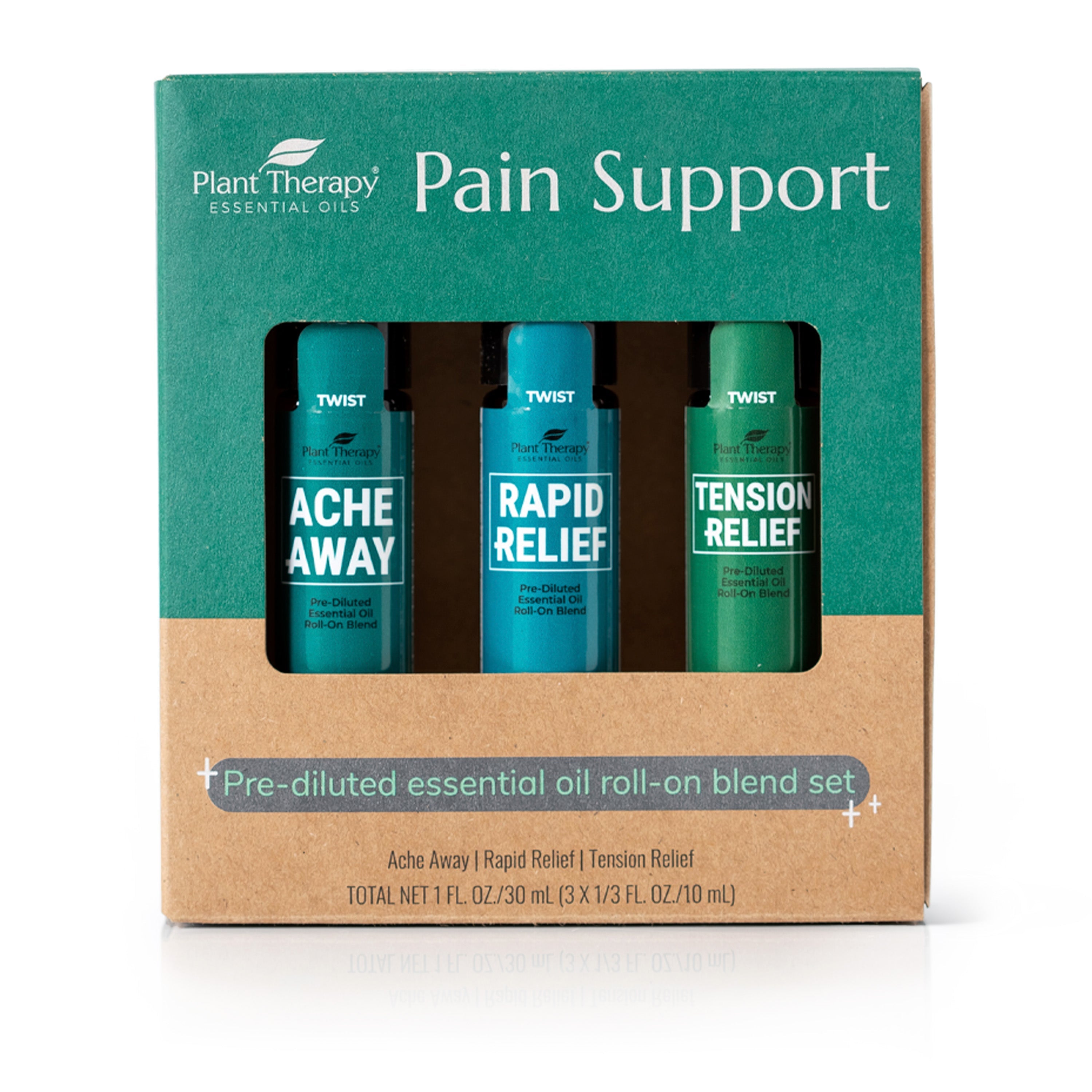 Pain Support Essential Oil Blend Roll On Set by Plant Therapy