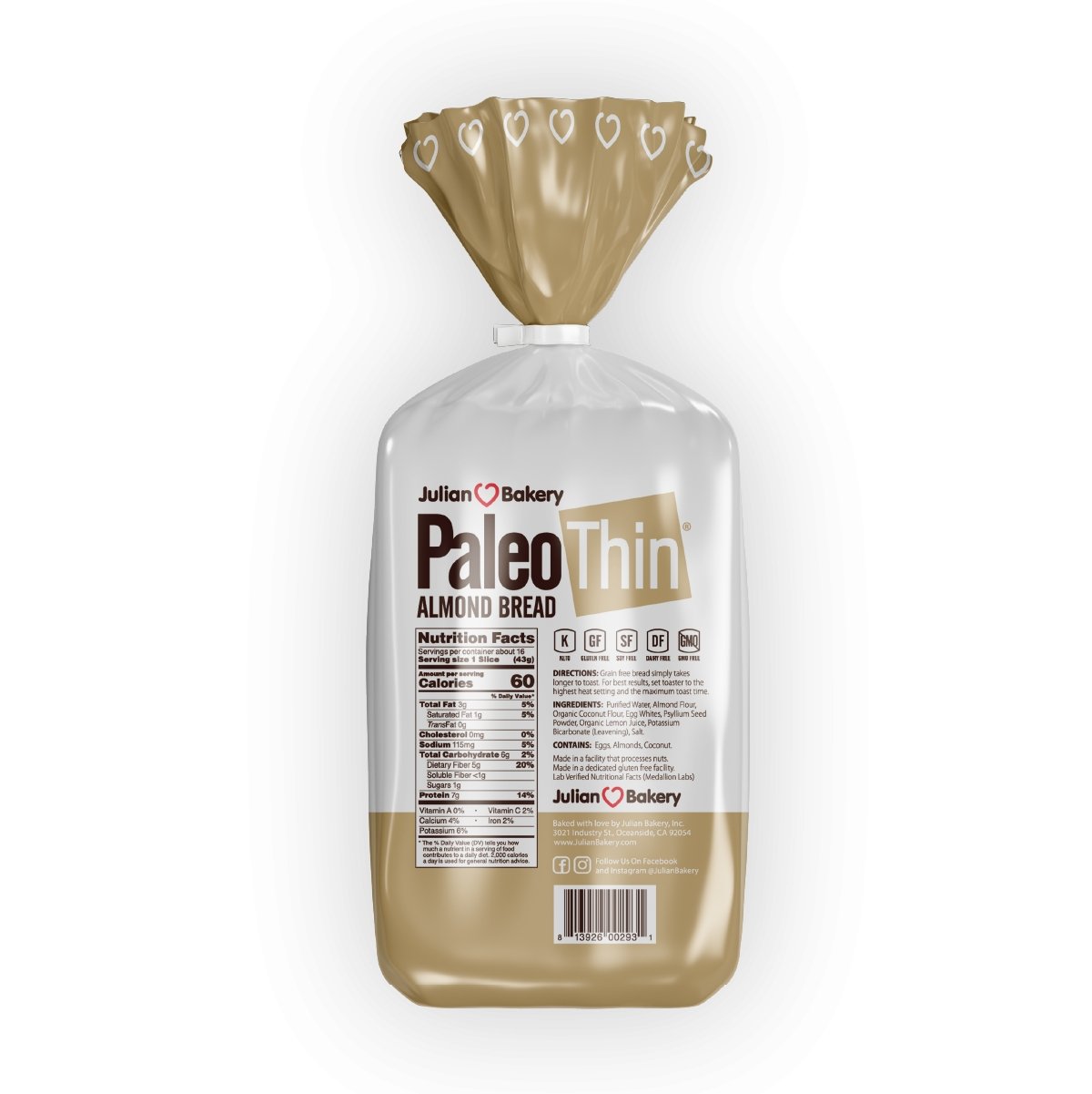 PaleoThin Almond Bread