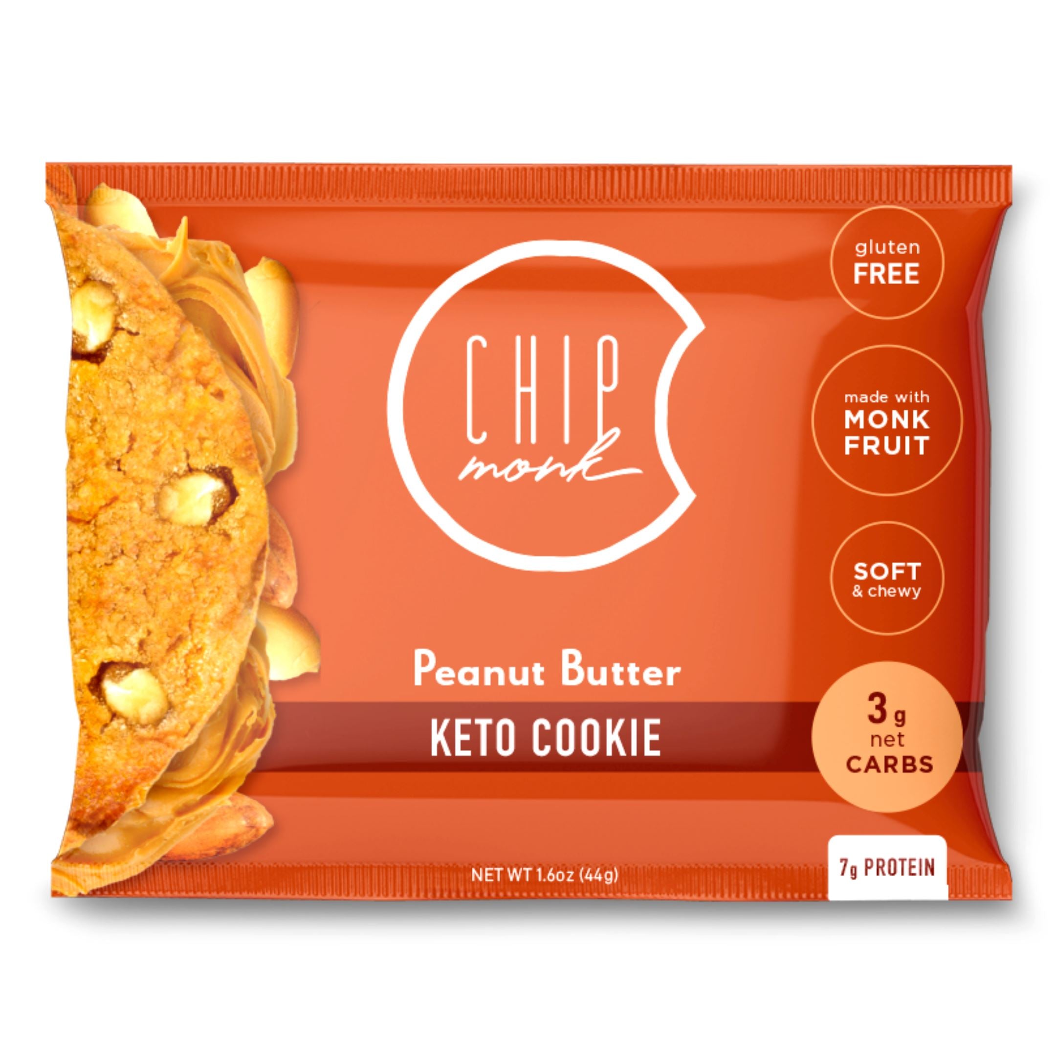 Peanut Butter Keto Cookies by ChipMonk Baking