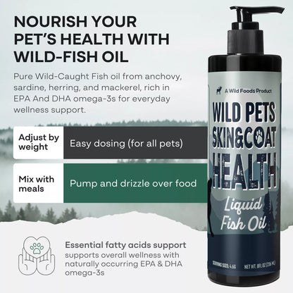 Wholesale of 10 - Wild Pets Liquid Fish Oil