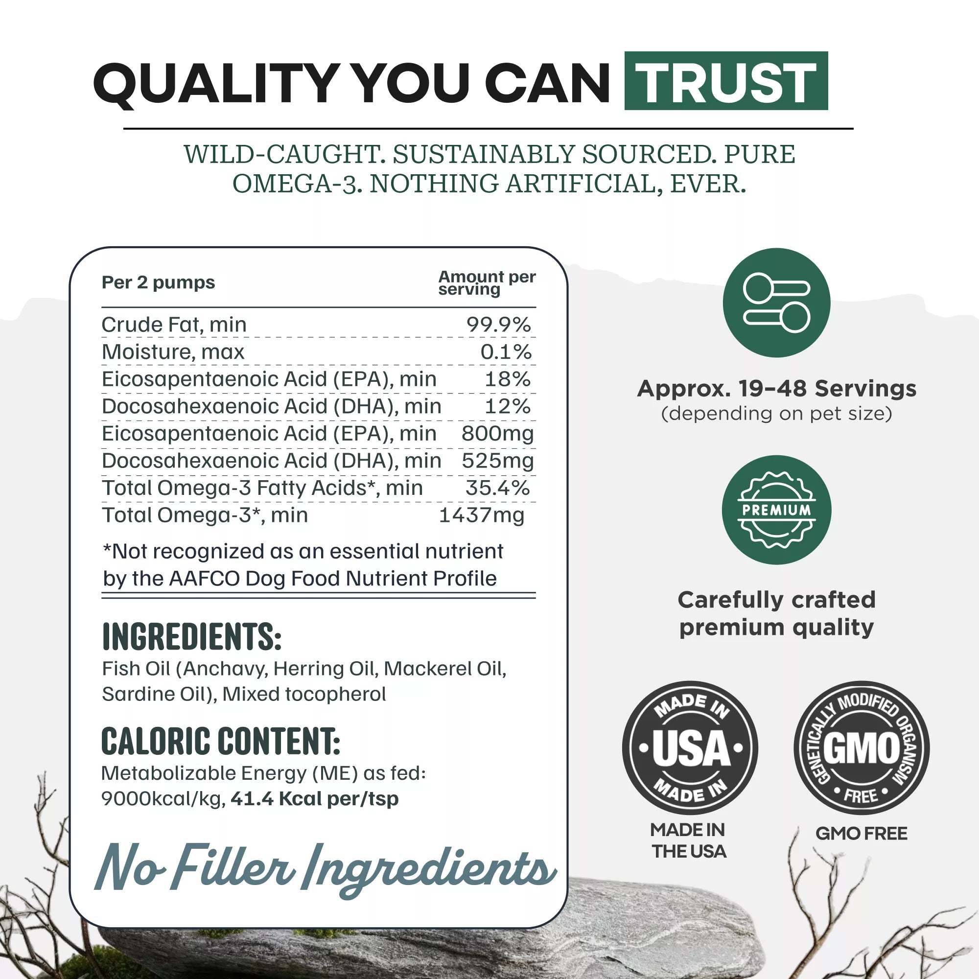 Wholesale of 10 - Wild Pets Liquid Fish Oil
