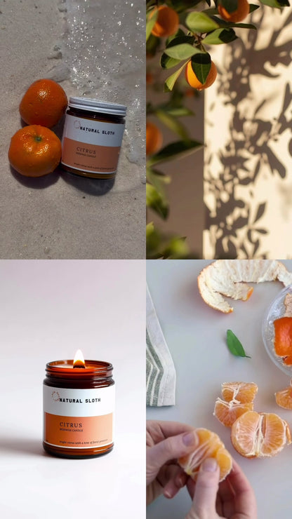Citrus Beeswax Candle