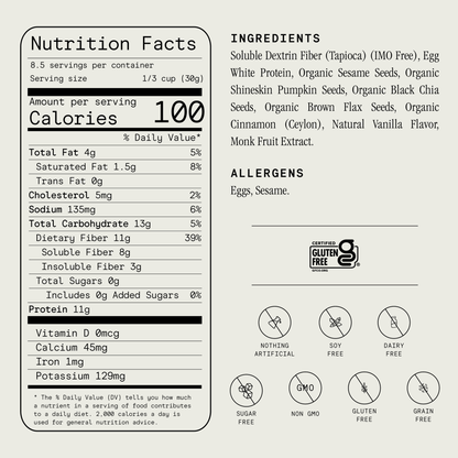 ProGranola® Vanilla Cinnamon Cluster 9oz