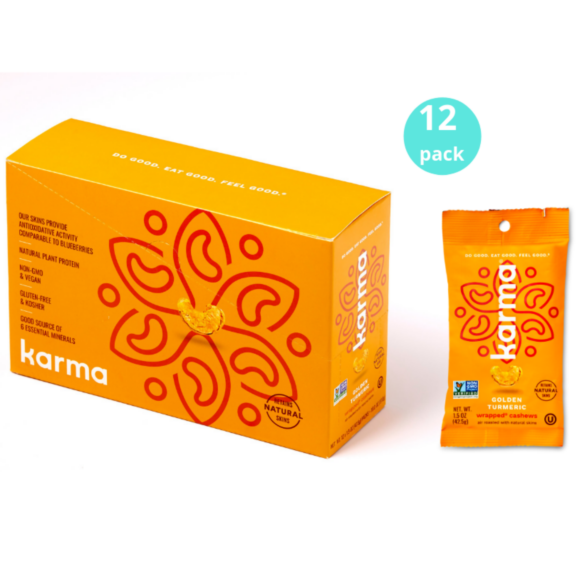 Karma Golden Turmeric Wrapped Cashews by Farm2Me