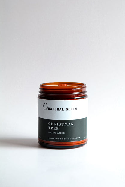 Christmas Tree Beeswax Candle