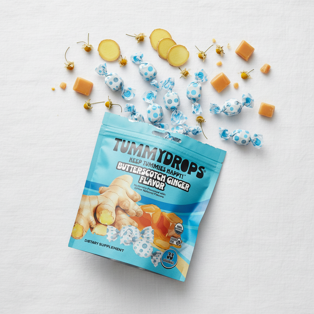 Butterscotch Ginger Tummydrops, 33 ct