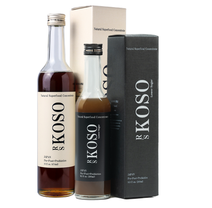 R's KOSO mix of - Japanese Postbiotic Drink (474ml / 16oz) and Lower Sugar (280ml / 9.5oz) - 1 each FBM
