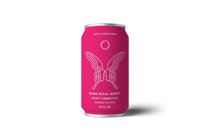 Komunity Kombucha "Adapt" Rose Petal Berry Kombucha Cans - 24 x 12oz by Farm2Me