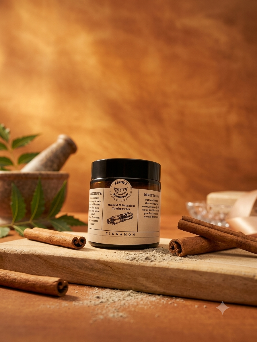 Cinnamon Tooth Powder: Remineralizing, Fluoride-Free Natural Toothpaste Alternative