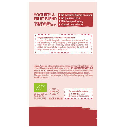 Holle Organic Yogurt Pouches - Apple, Banana & Berries by Holle USA