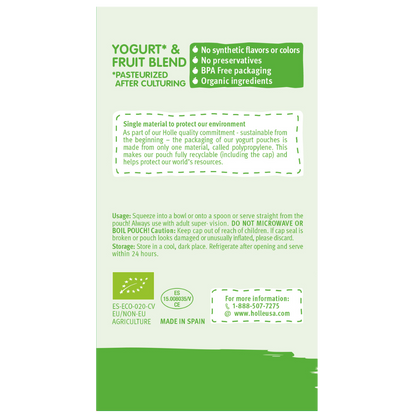 Holle Organic Yogurt Pouches - Apple & Pear by Holle USA
