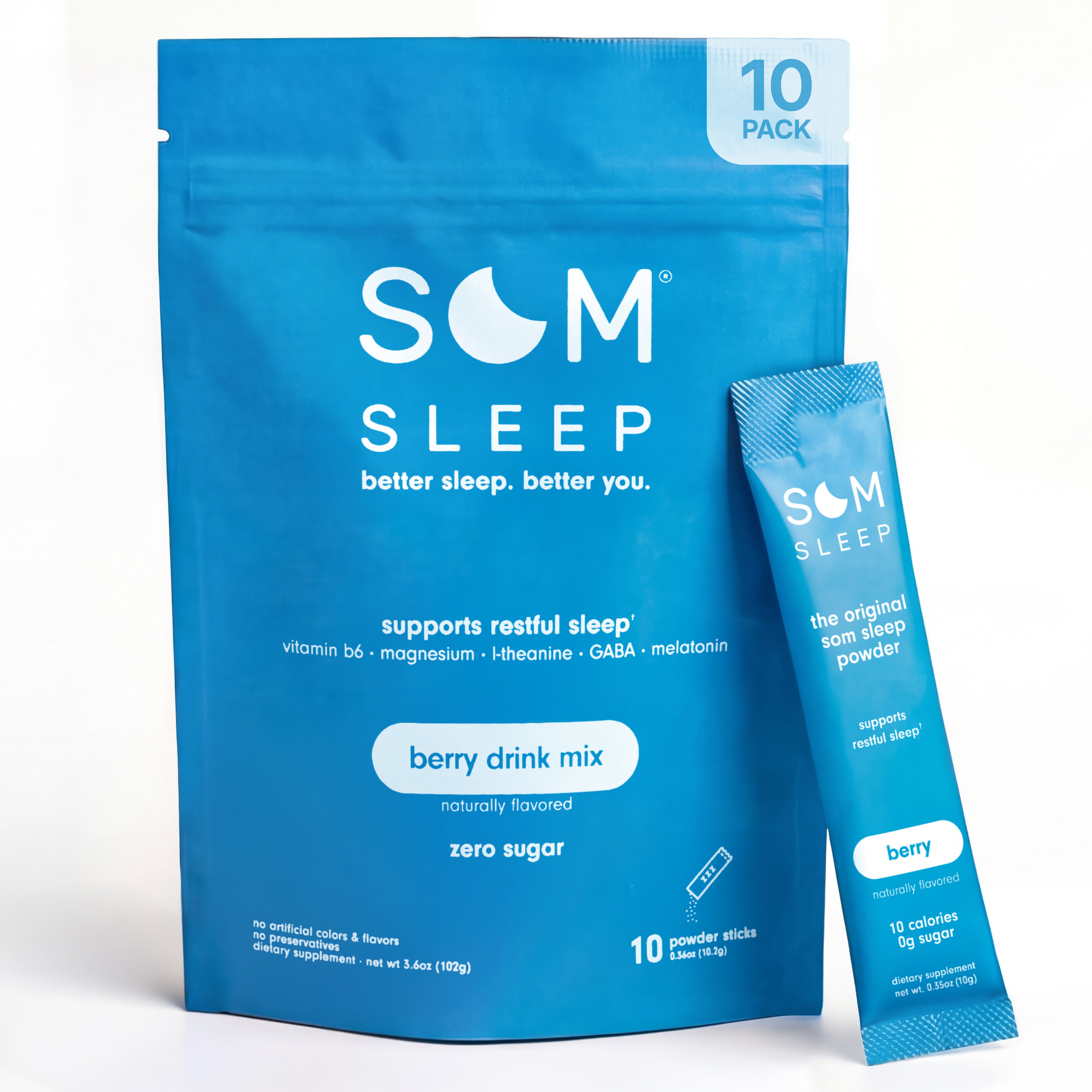 Som Sleep Powder Drink Mix · Berry