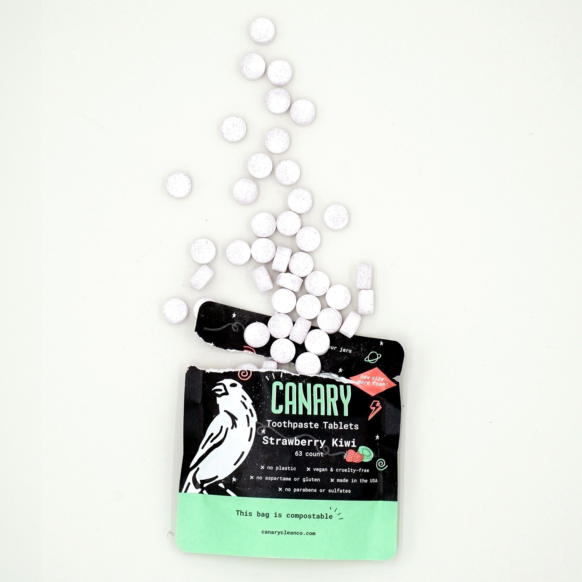 Strawberry + Kiwi Toothpaste Tablets by Canary
