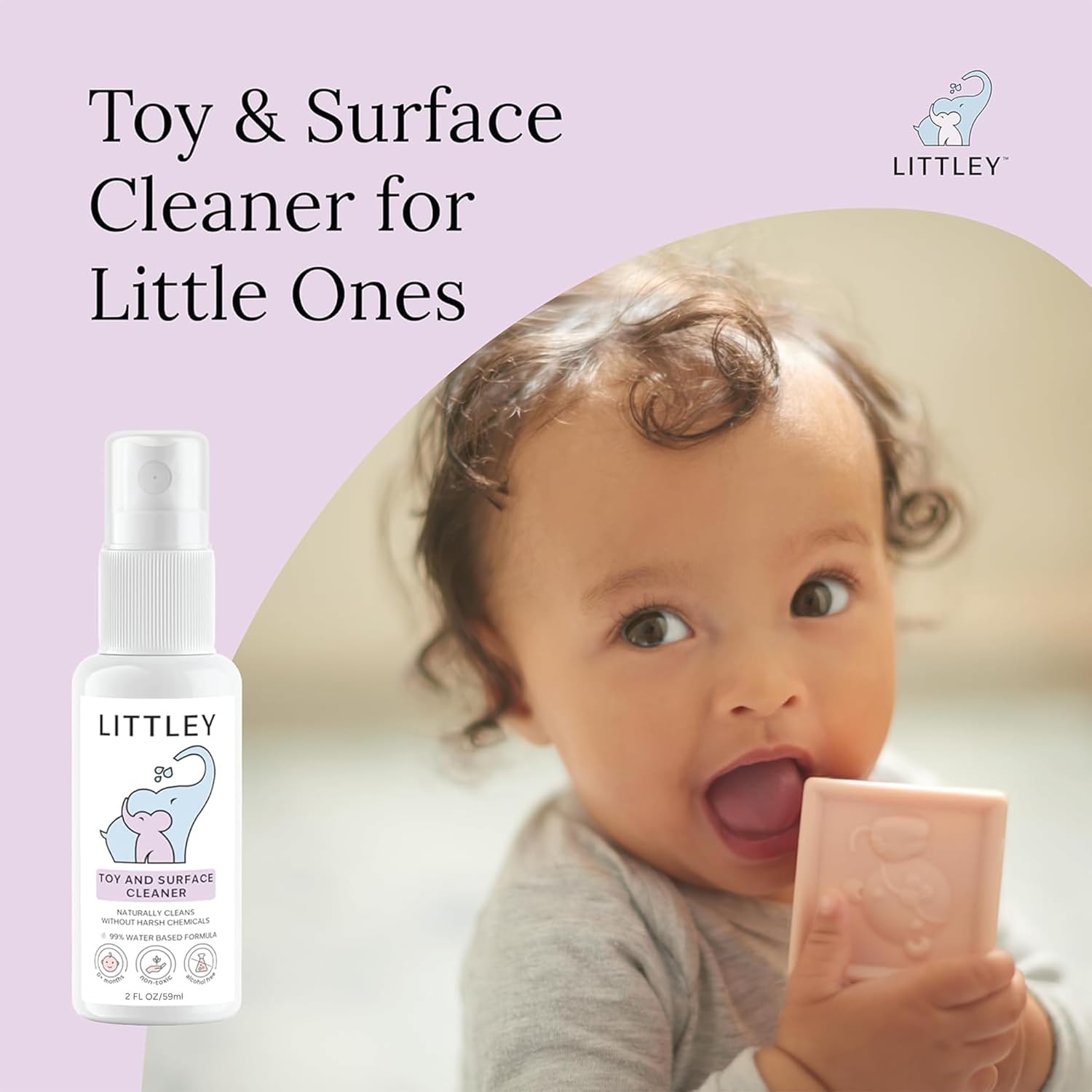 Littley "INTRODUCTORY $20.99 SAMPLE PACK" Pacifier Cleaner + Hand Cleanser + Toy Cleaner  - 3 Pack of 2oz (6oz)