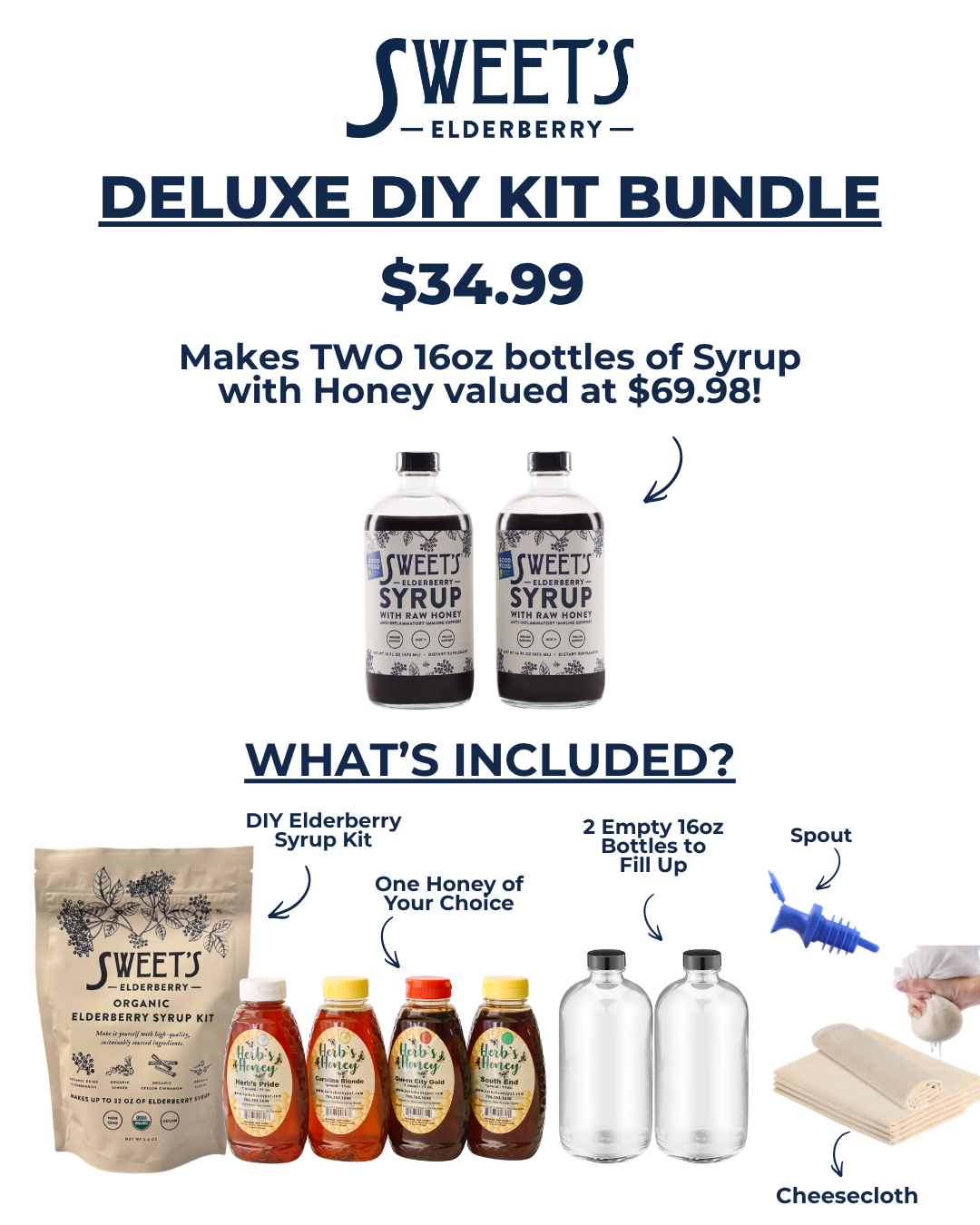 DIY Elderberry Syrup Kits and Bundles - Organic