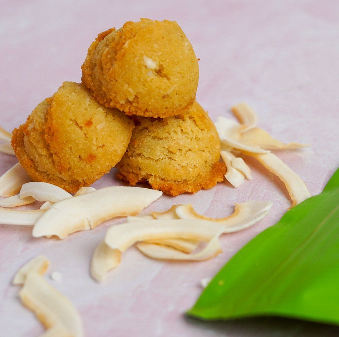 Toasted Coconut Keto Cookie Bites by ChipMonk Baking