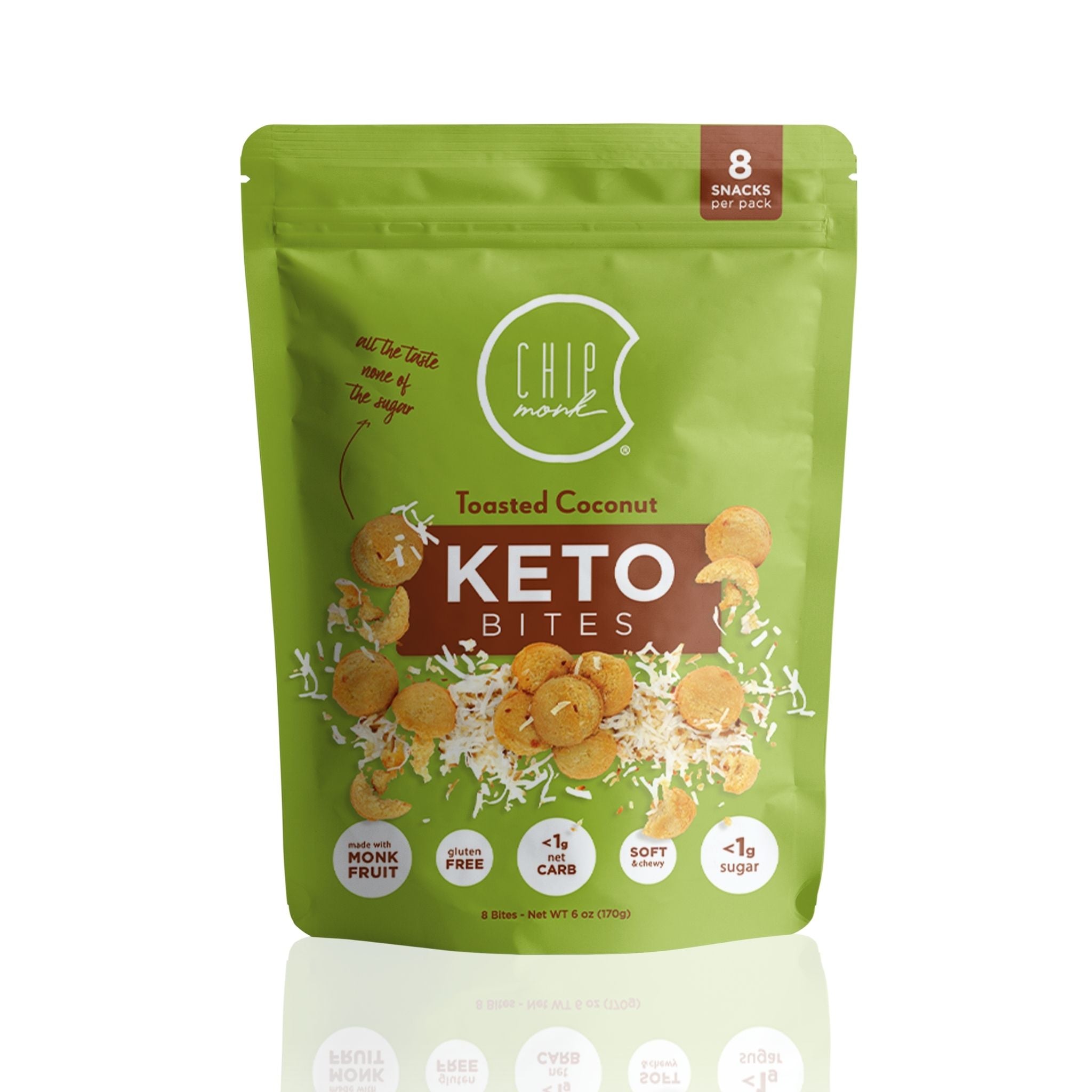 Toasted Coconut Keto Cookie Bites by ChipMonk Baking