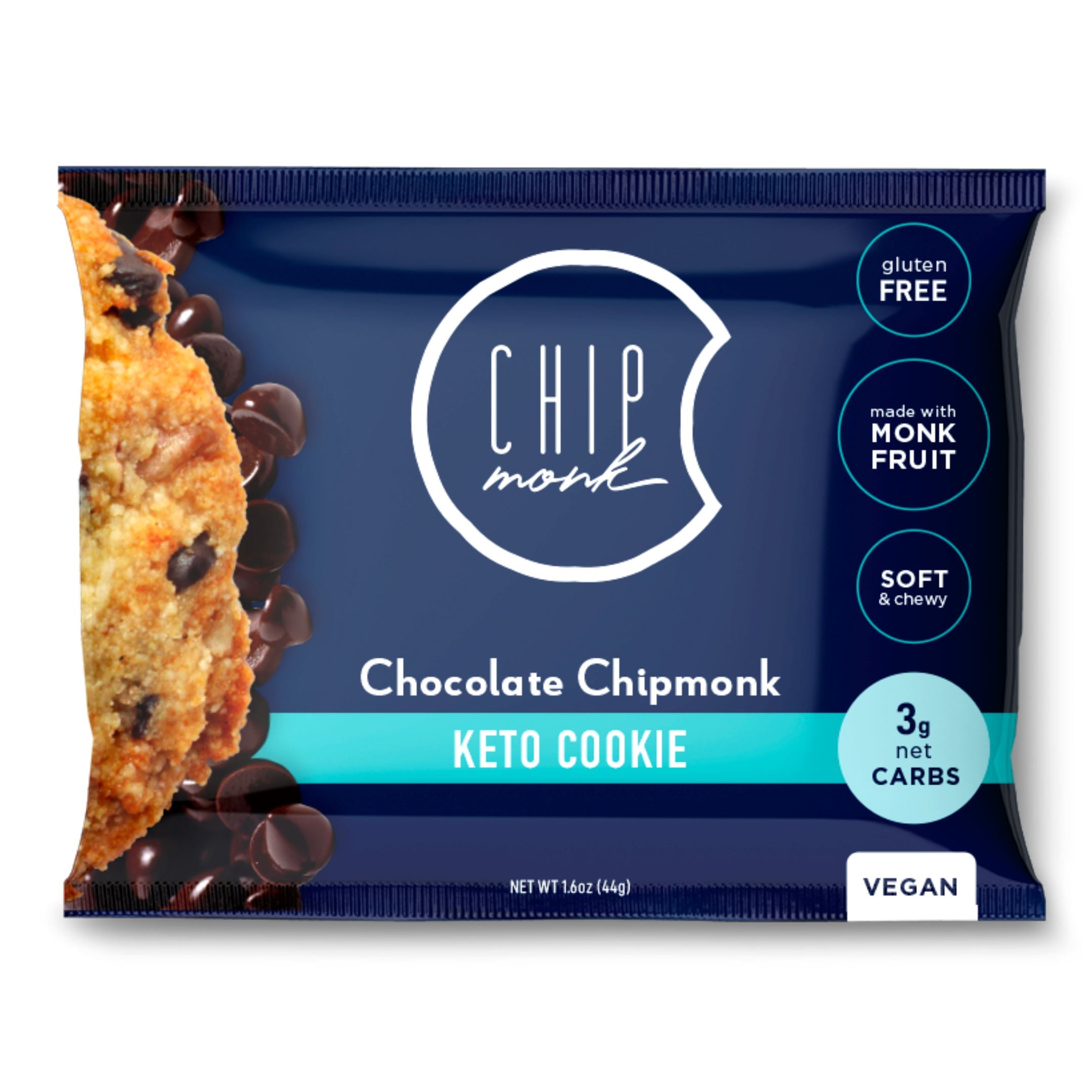 Vegan Chocolate Chip Keto Cookies by ChipMonk Baking